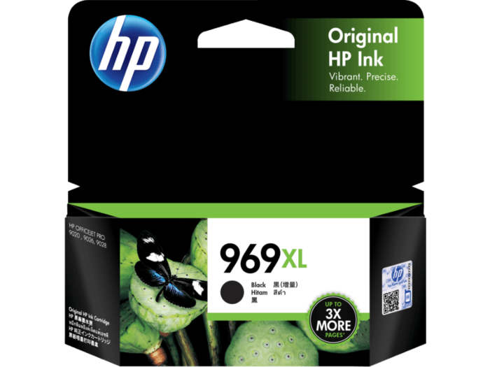 Original HP 3JA85AA Ink 969XL High Yield Black for Officejet 9020
