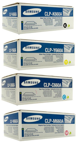 Original CLP660A CMYK toner for samsung printer