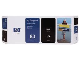 Original Genuine HP Black 83 UV (outdoor) ink cartridges (680ml) C4940A