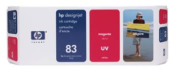 Original Genuine HP Magenta 83 UV (outdoor) ink cartridges (680ml) C4942A