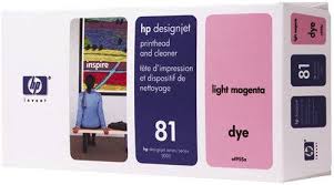 Original Genuine HP No. 81 Dye (Indoor) Printhead   Printhead Cleaner   Light Magenta C4955A