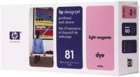 Original Genuine HP No. 81 Dye (Indoor) Printhead   Printhead Cleaner   Light Magenta C4955A