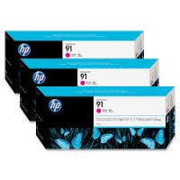 Original HP C9484A Ink 91 Magenta Multipack 775ml x 3