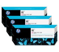 Original HP C9487A Ink 91 Light Magenta Multipack 775ml x 3