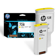 Original HP Ink 728 130ml F9J65A Yellow